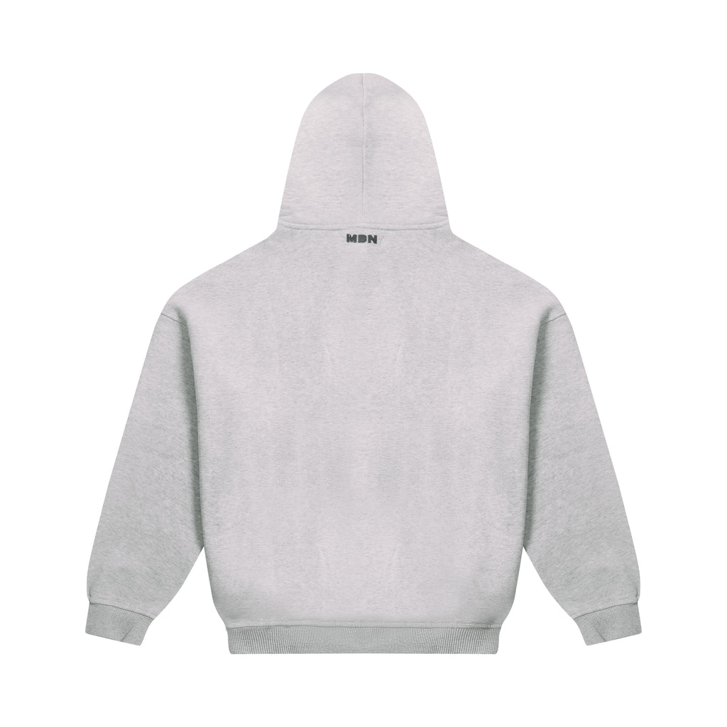 GREY BLURRED HOODIE