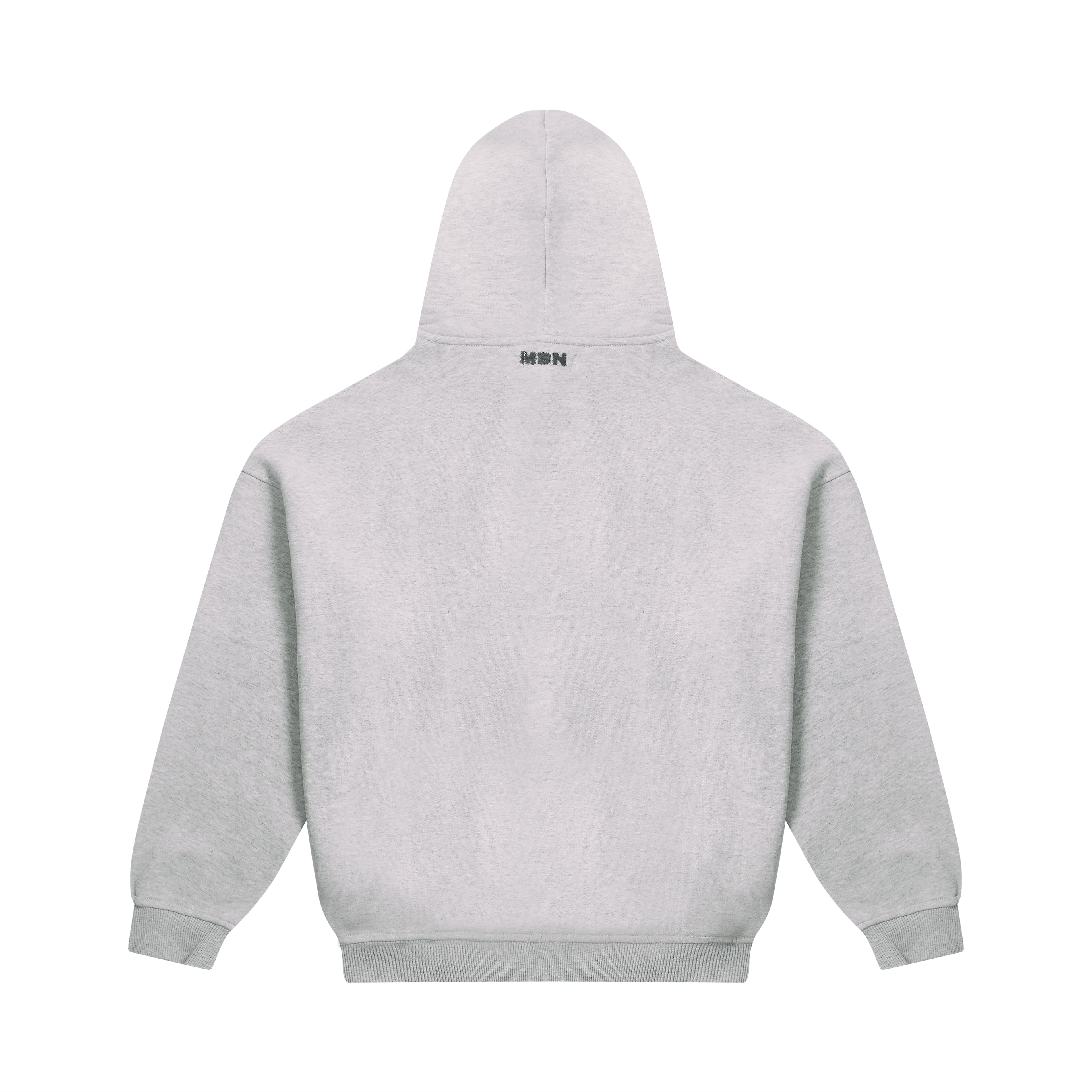 GREY BLURRED HOODIE