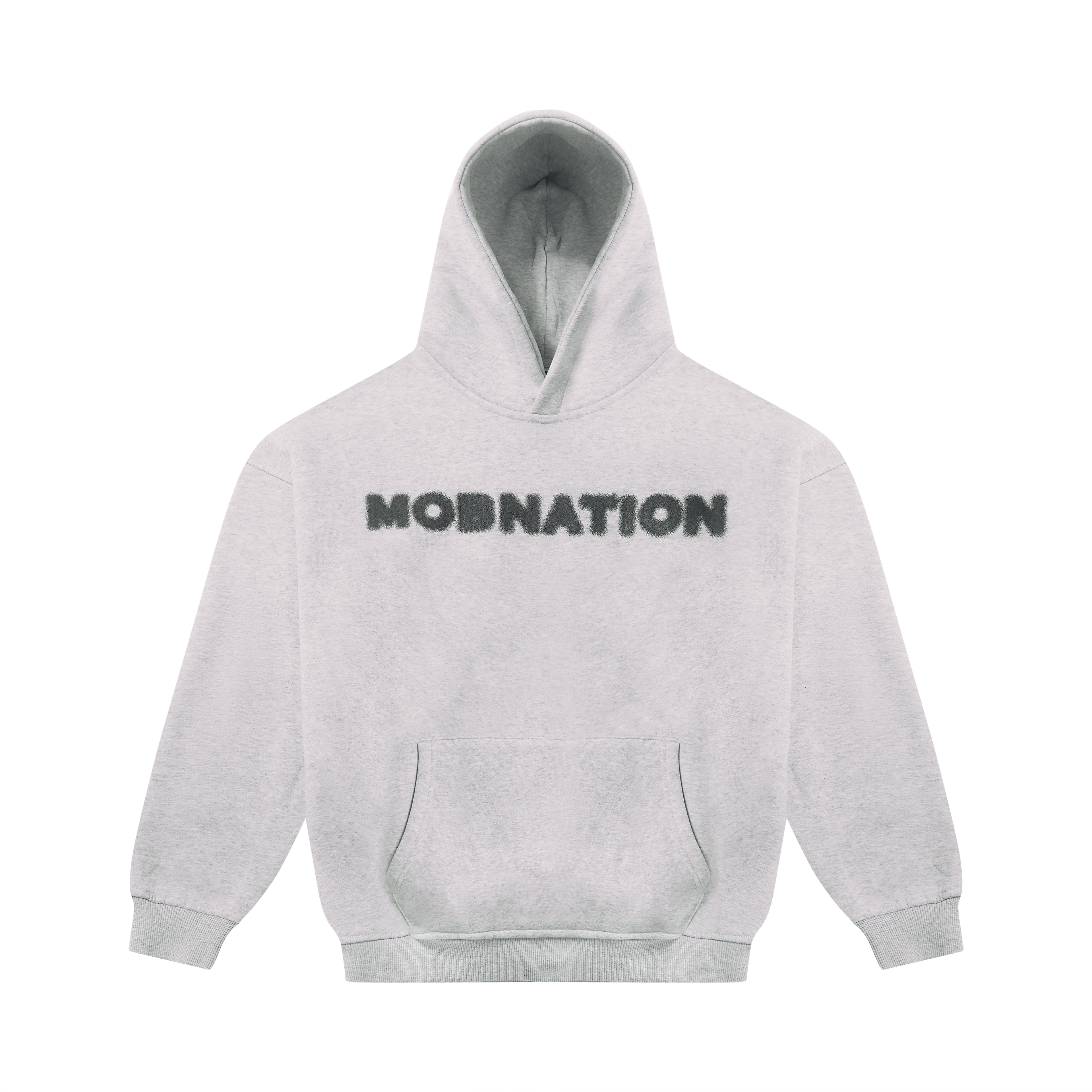 GREY BLURRED HOODIE