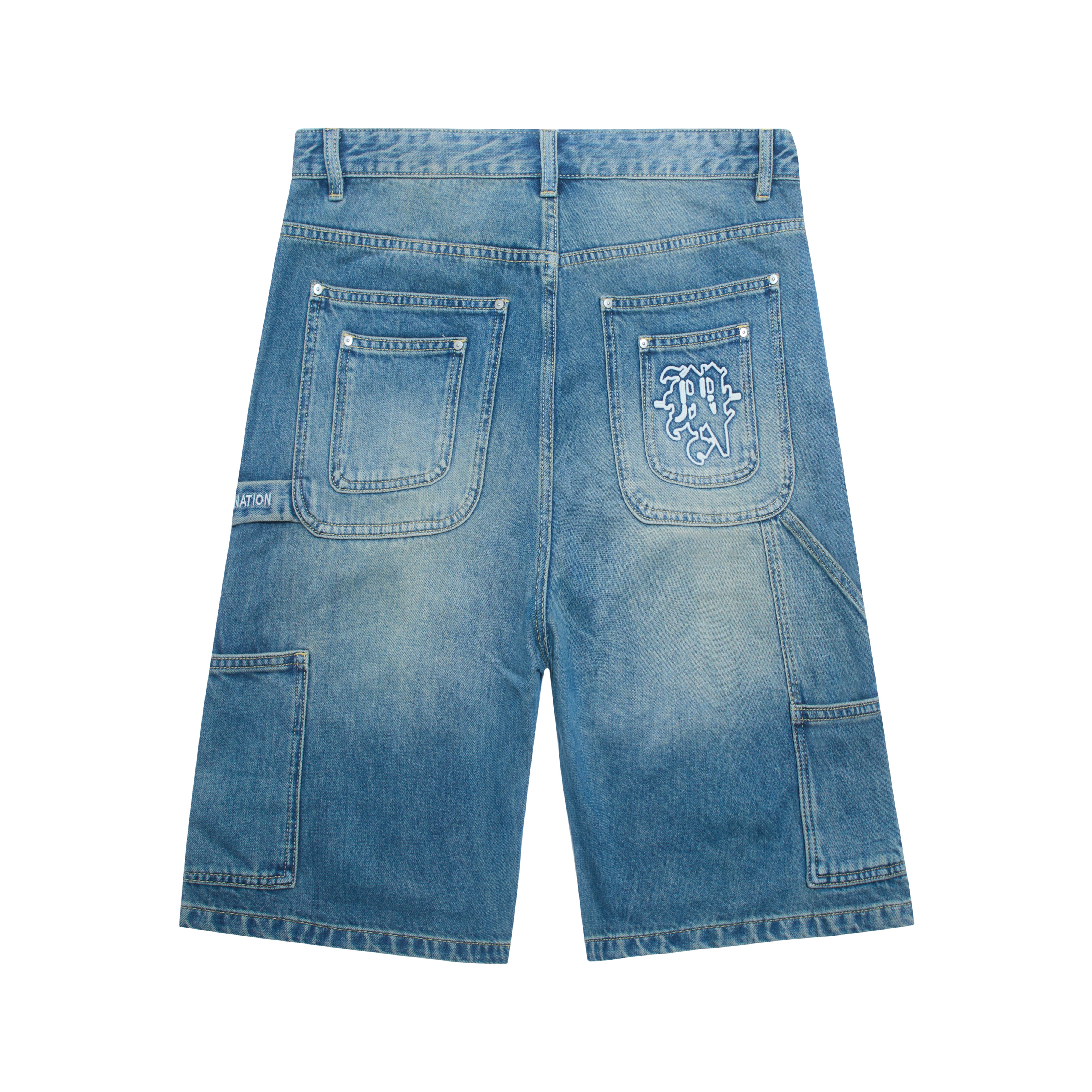 BLUE RIVET JORTS – Mob Nation