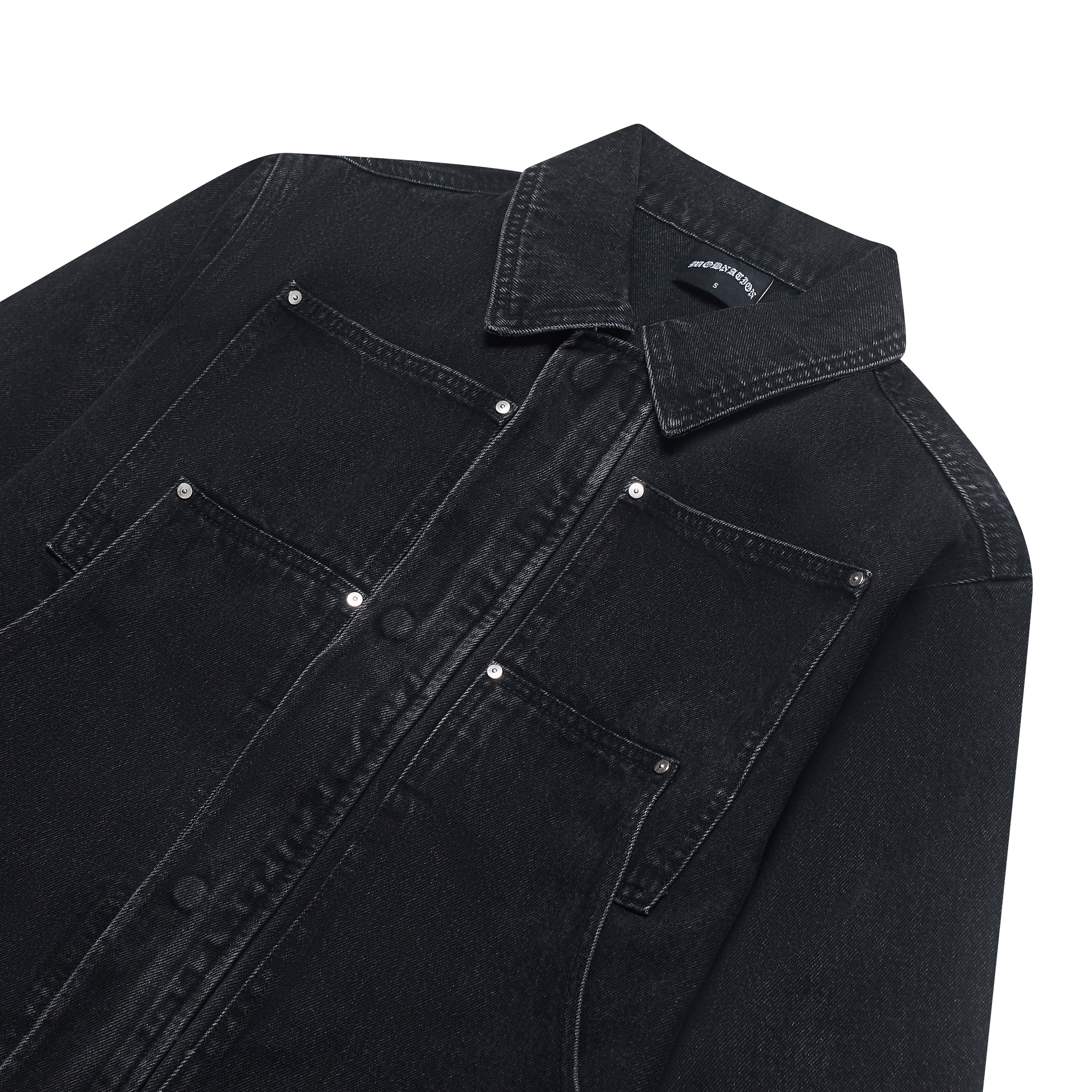 BLACK DENIM JACKET – Mob Nation