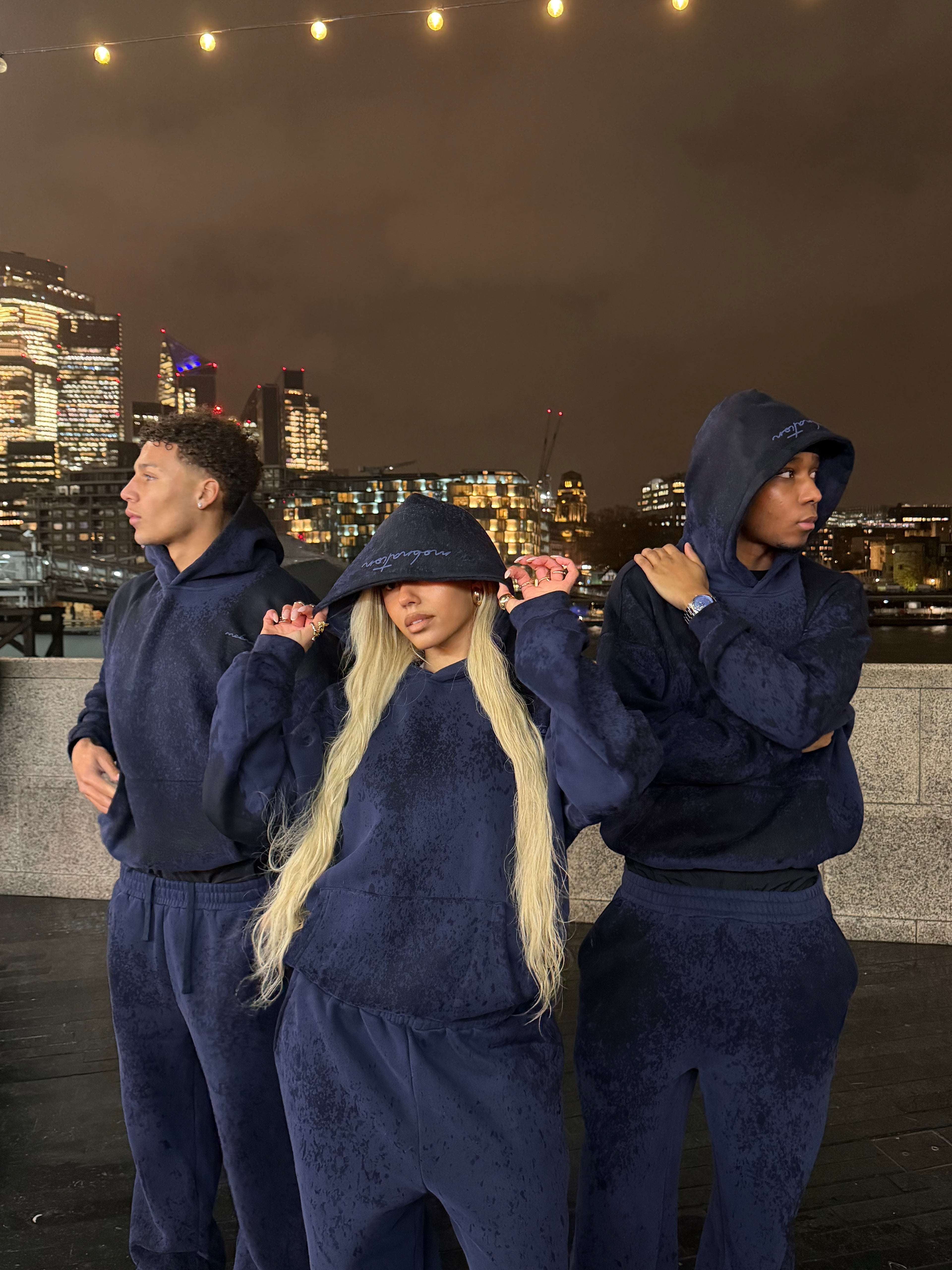 BLUE WASHED HOODIE